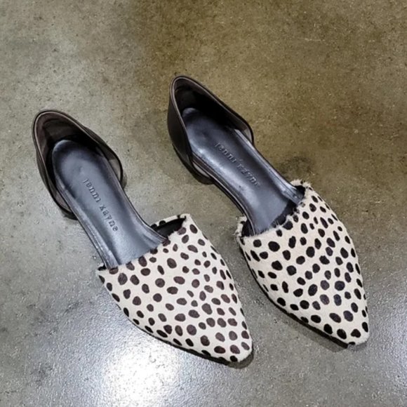 Jenni Kayne D'orsay Calf Hair & Leather Flats in Cheetah - Picture 4 of 5